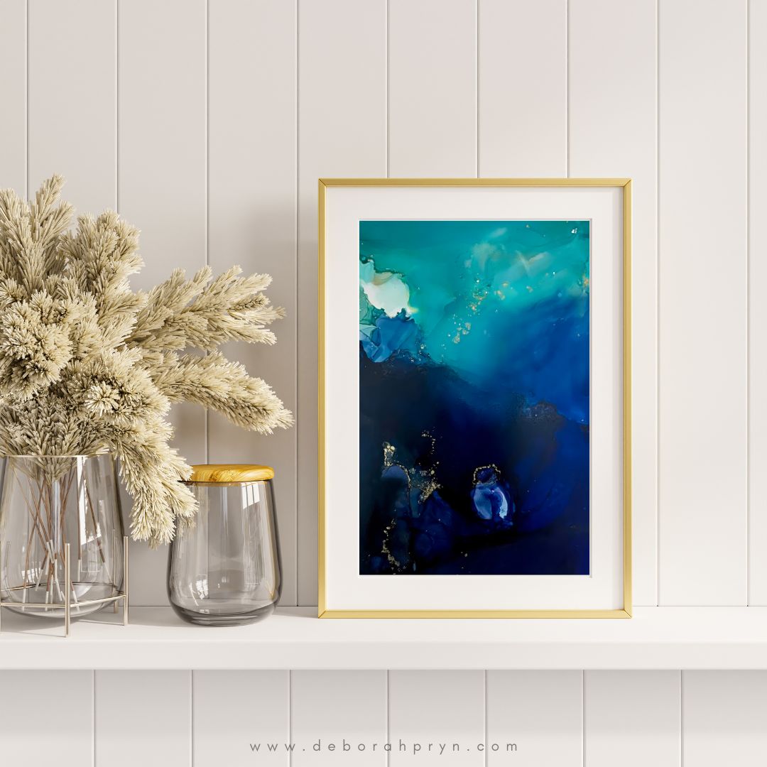 Unda | Alcohol Ink Art Print