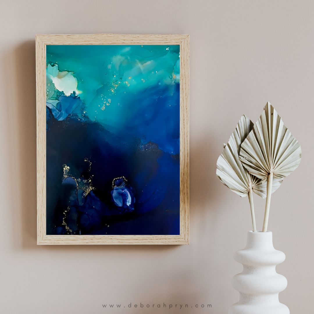 Unda | Alcohol Ink Art Print